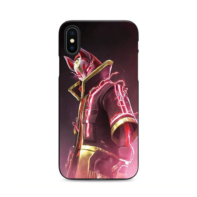 battle royale soft silicone black cover phone case raven epic omega for iphone xs 6 7 - coque fortnite iphone xr