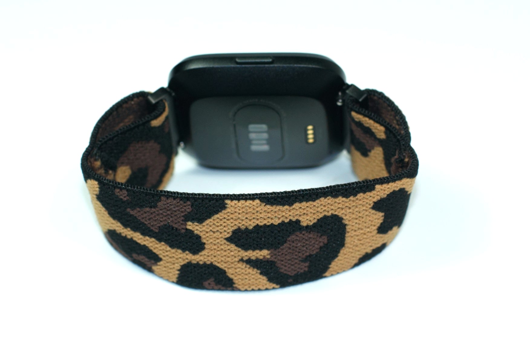 leopard fitbit versa band