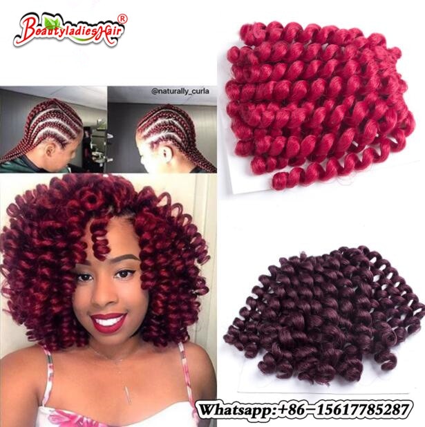 10 Inch Wand Curl Crochet Braiding Afro Kinky Twist Hair Bounce