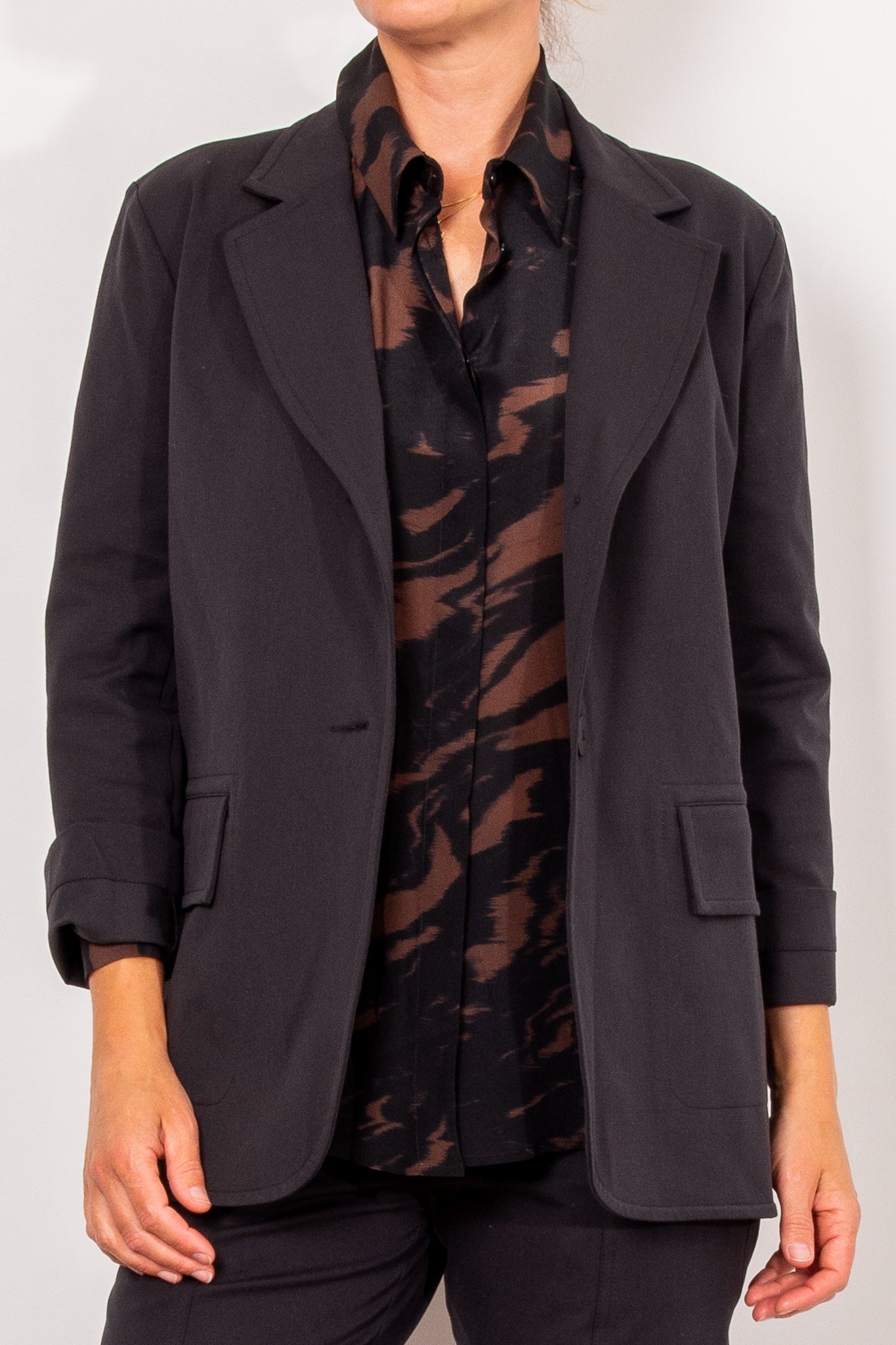 Mela Purdie Stretch Blazer Two Way Stretch