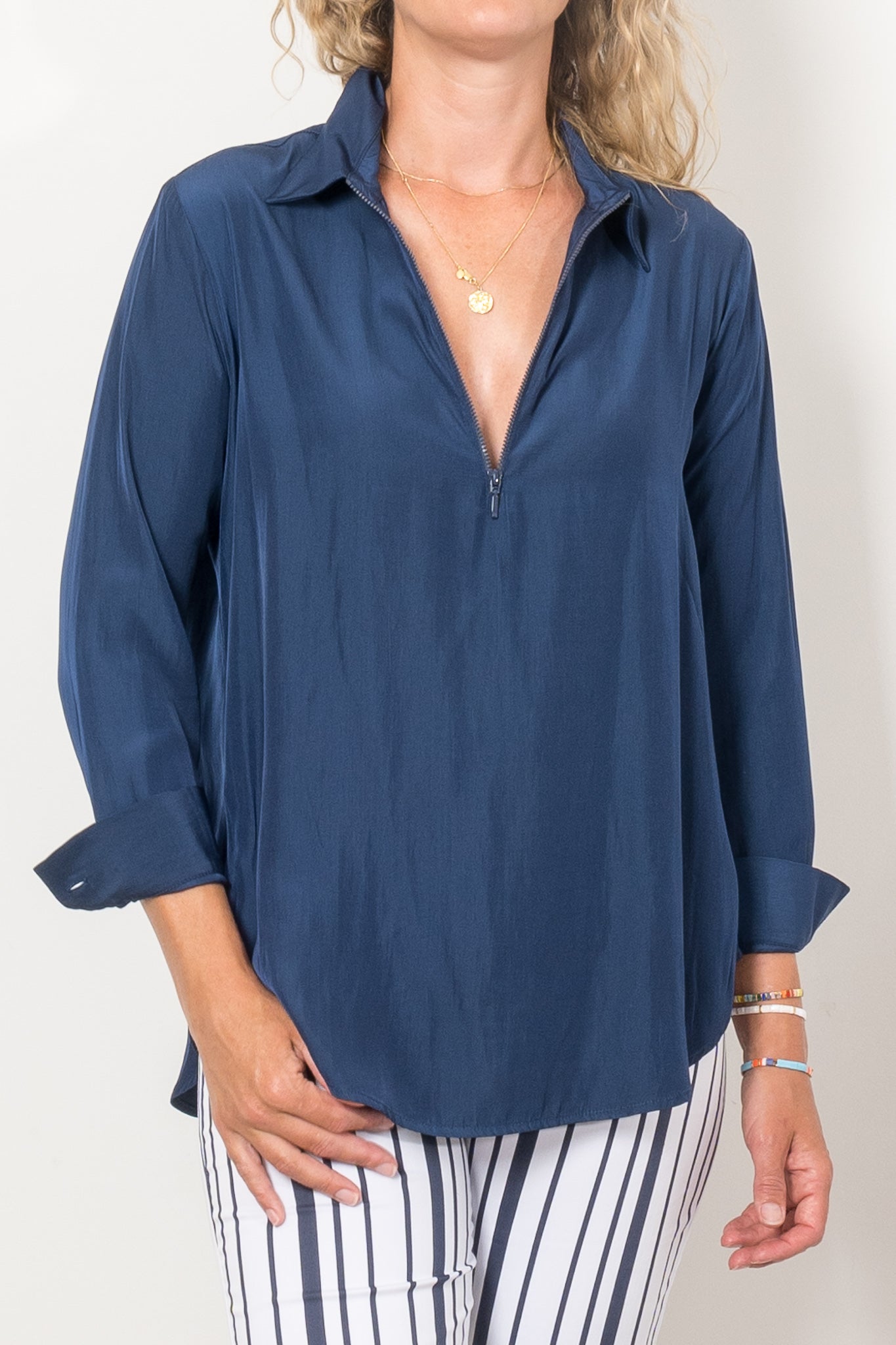 Mela Purdie Zip Front Shirt Mache