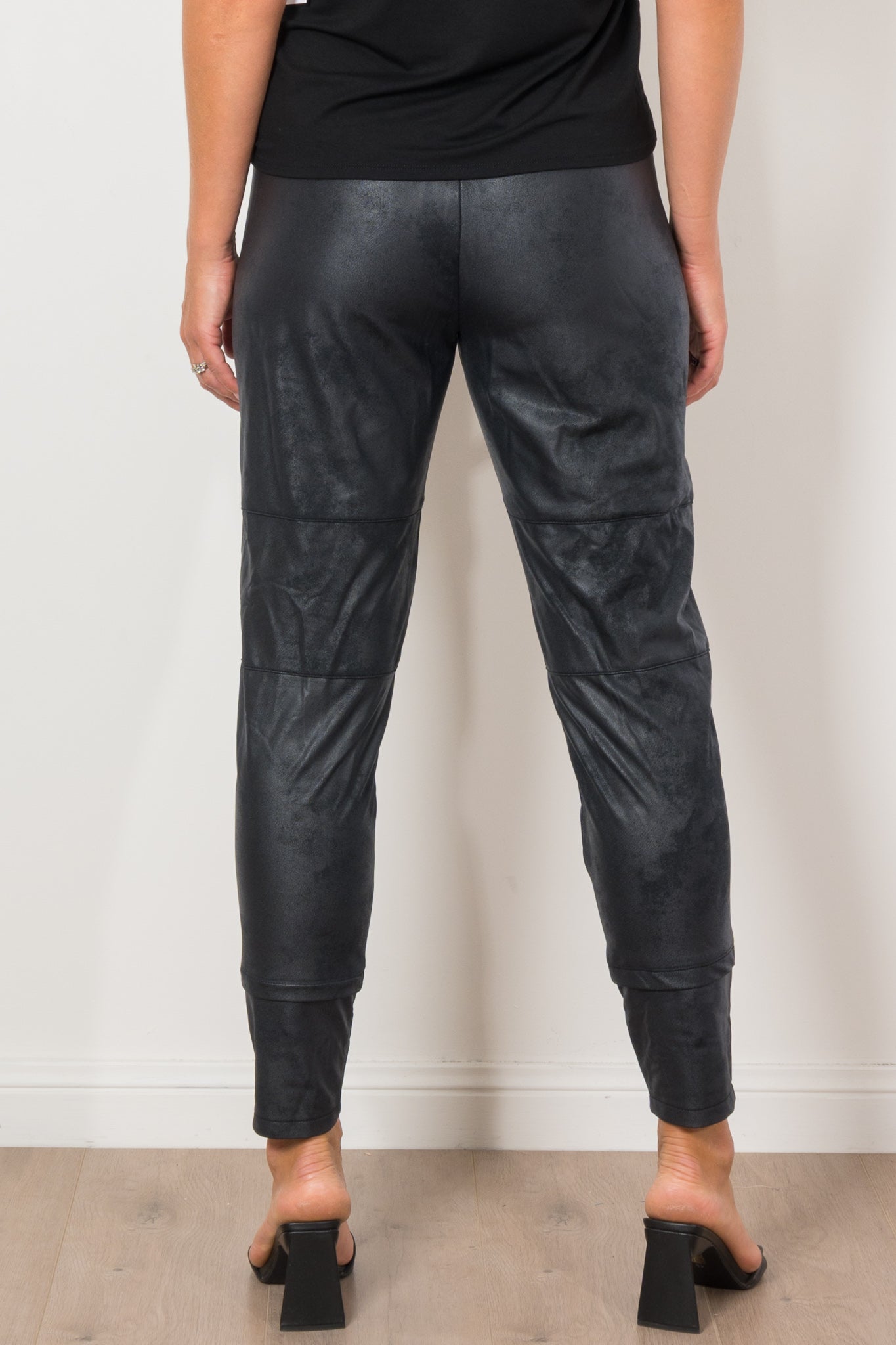 Raffaello Rossi Candy Leather Jersey Pant