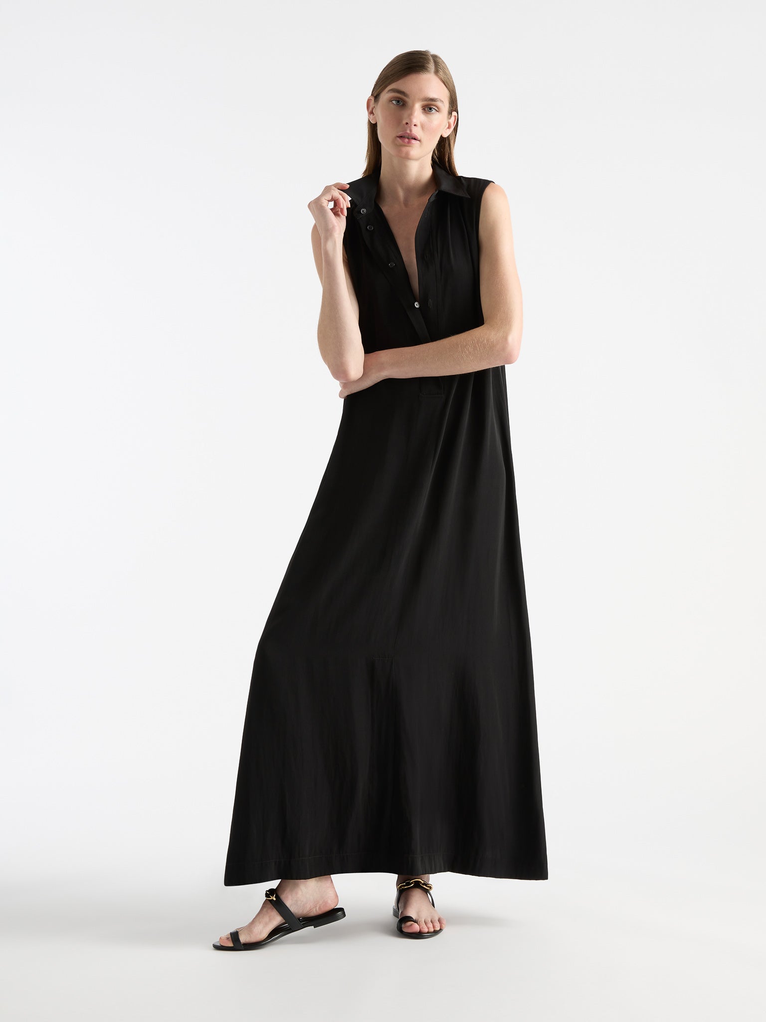 Mela Purdie Maxi Shirt Dress Mache