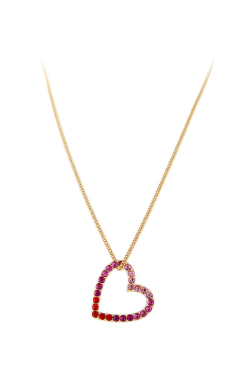 Fairley Pink Ombre Heart Necklace