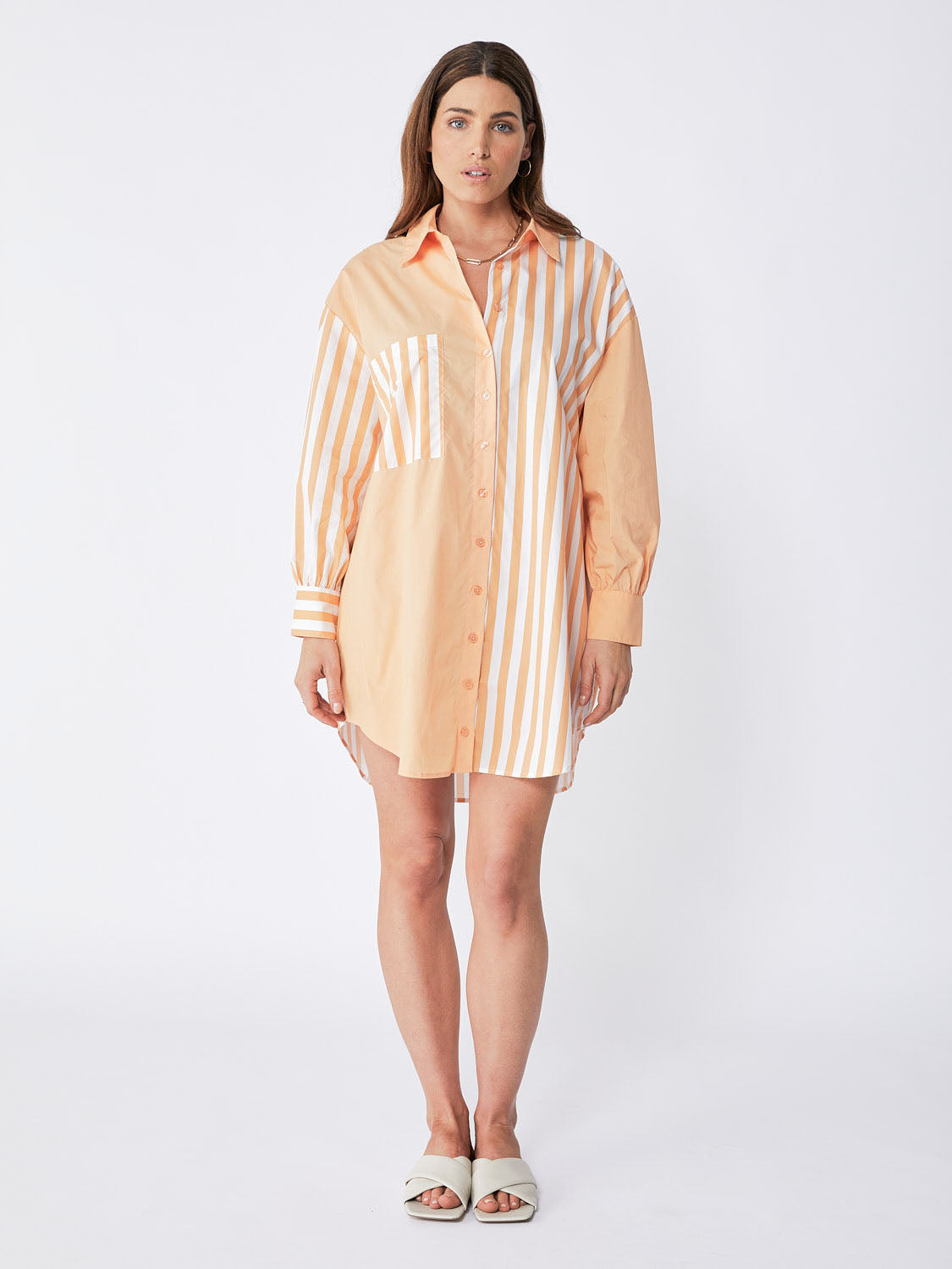 Ena Pelly Bree Cotton Stripe Dress