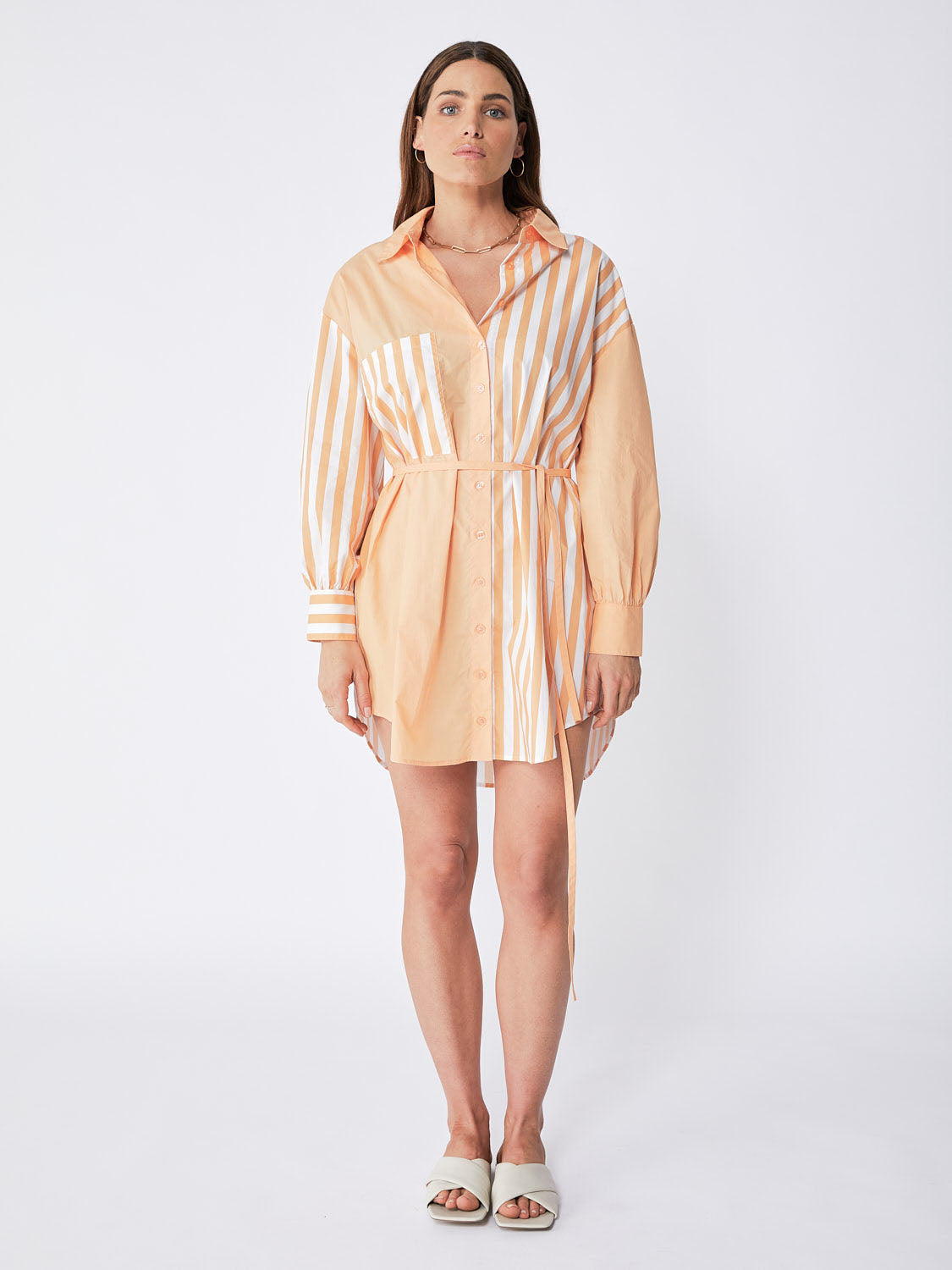 Ena Pelly Bree Cotton Stripe Dress