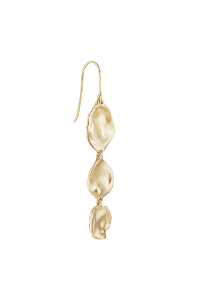 Fairley Golden Seashell Drop Earrings