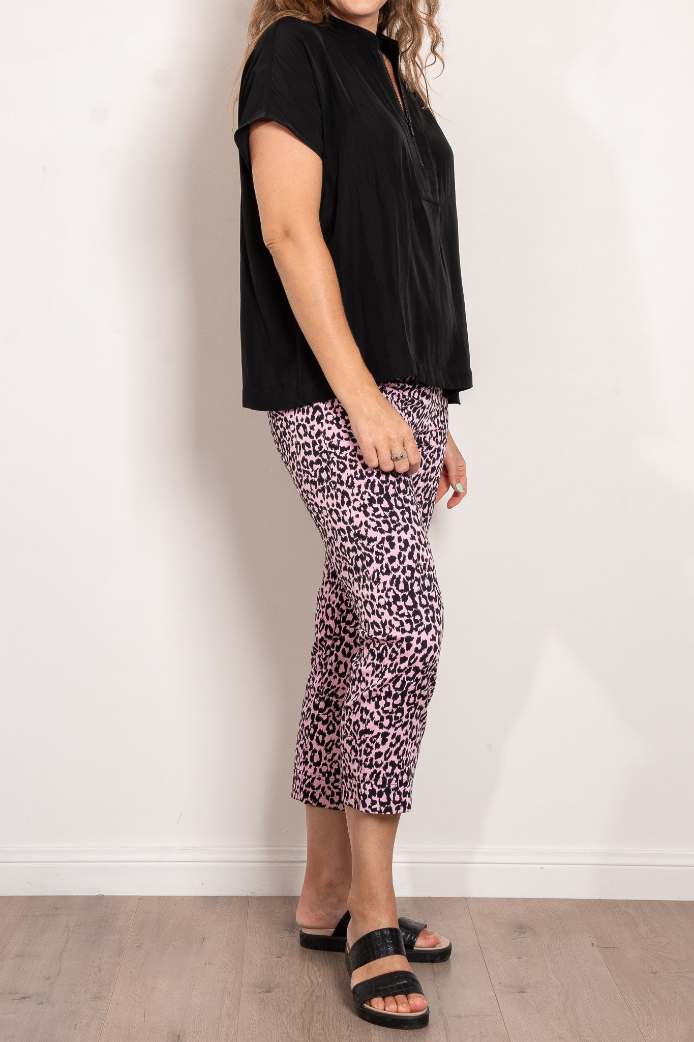 Mela Purdie Cropped Shell Pant Paw Print Popilene