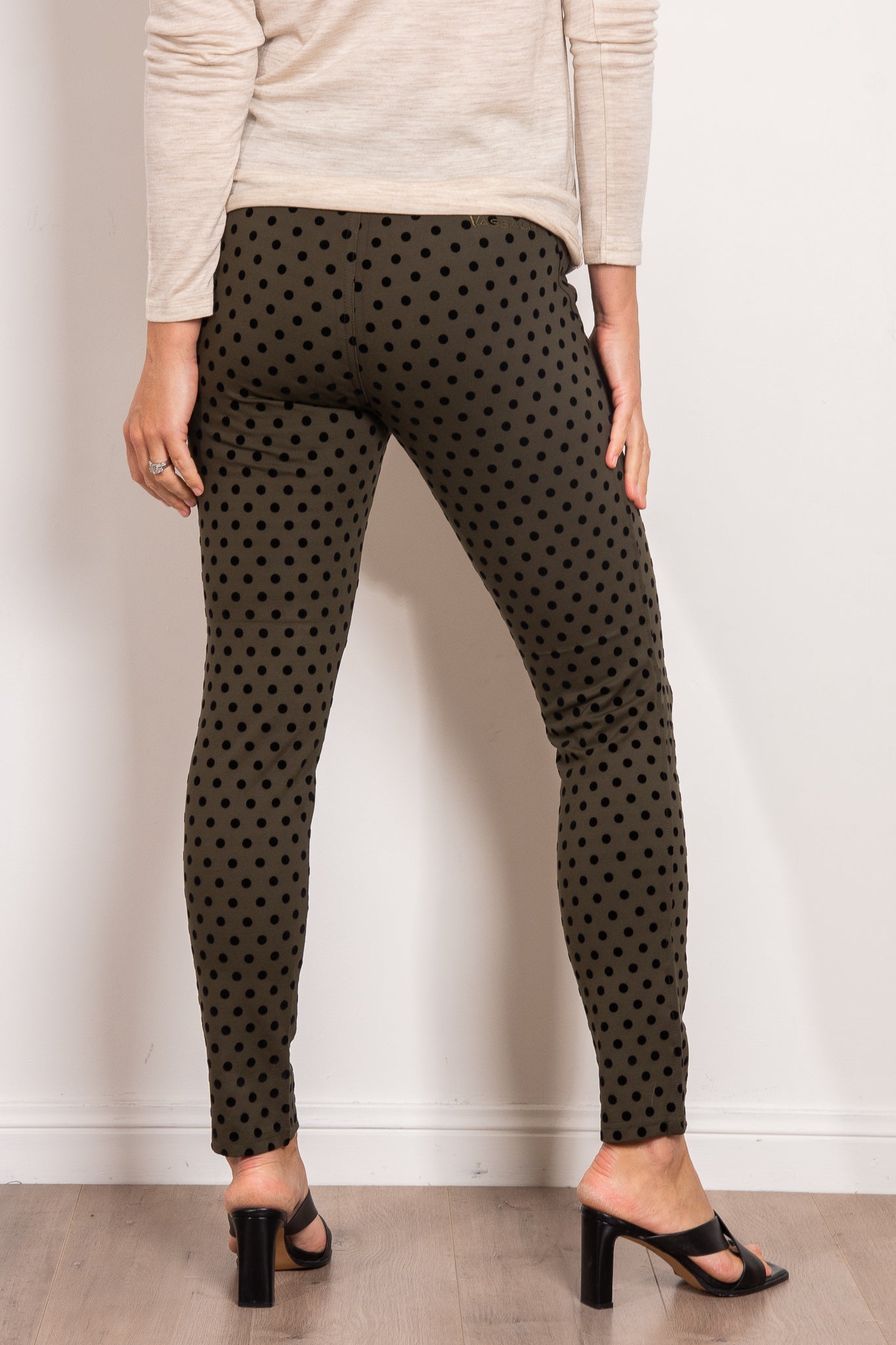 Vassalli Flocked Spot Ponti Pant