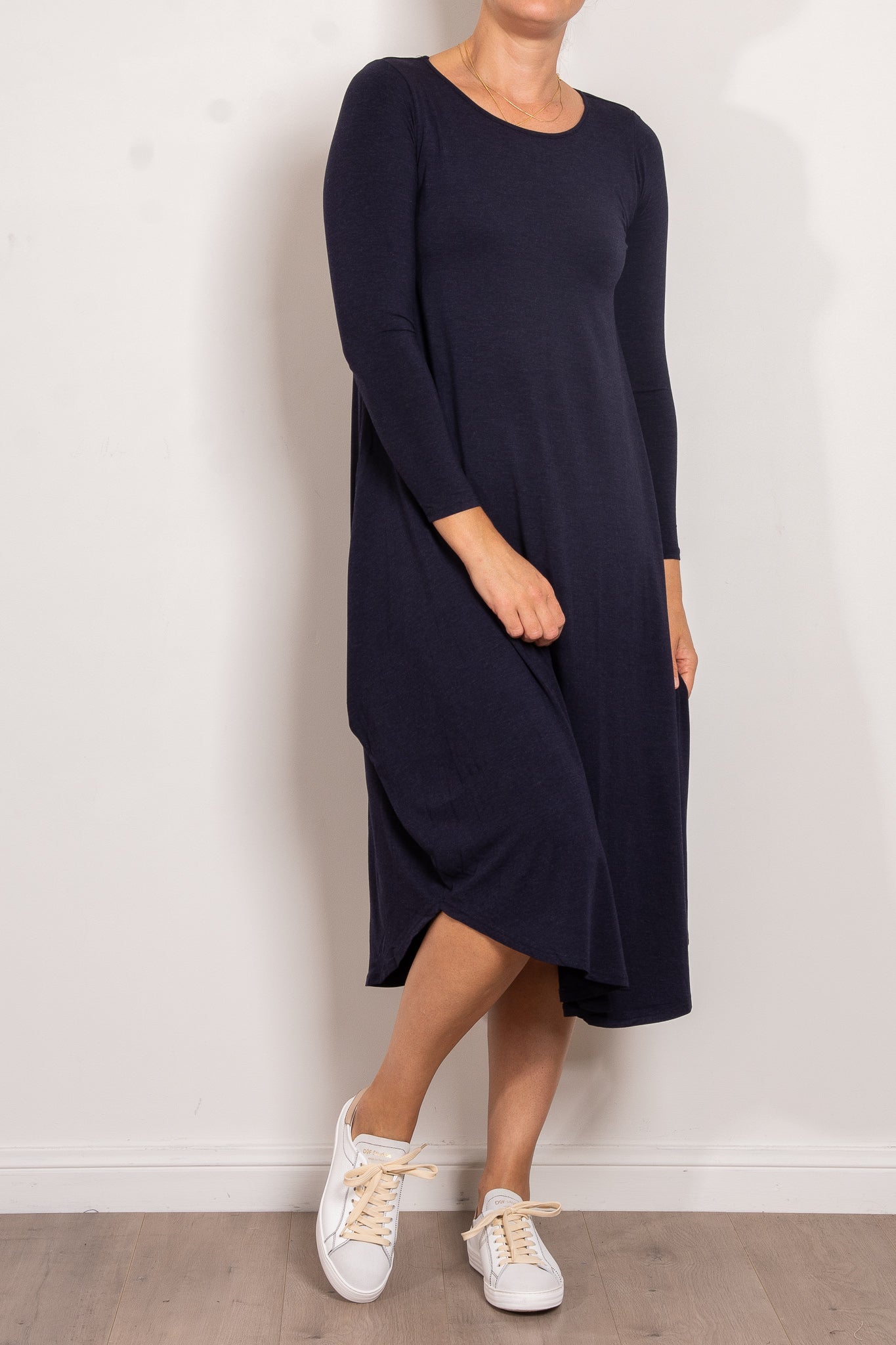 Tani Marl Long Sleeve Tri Dress