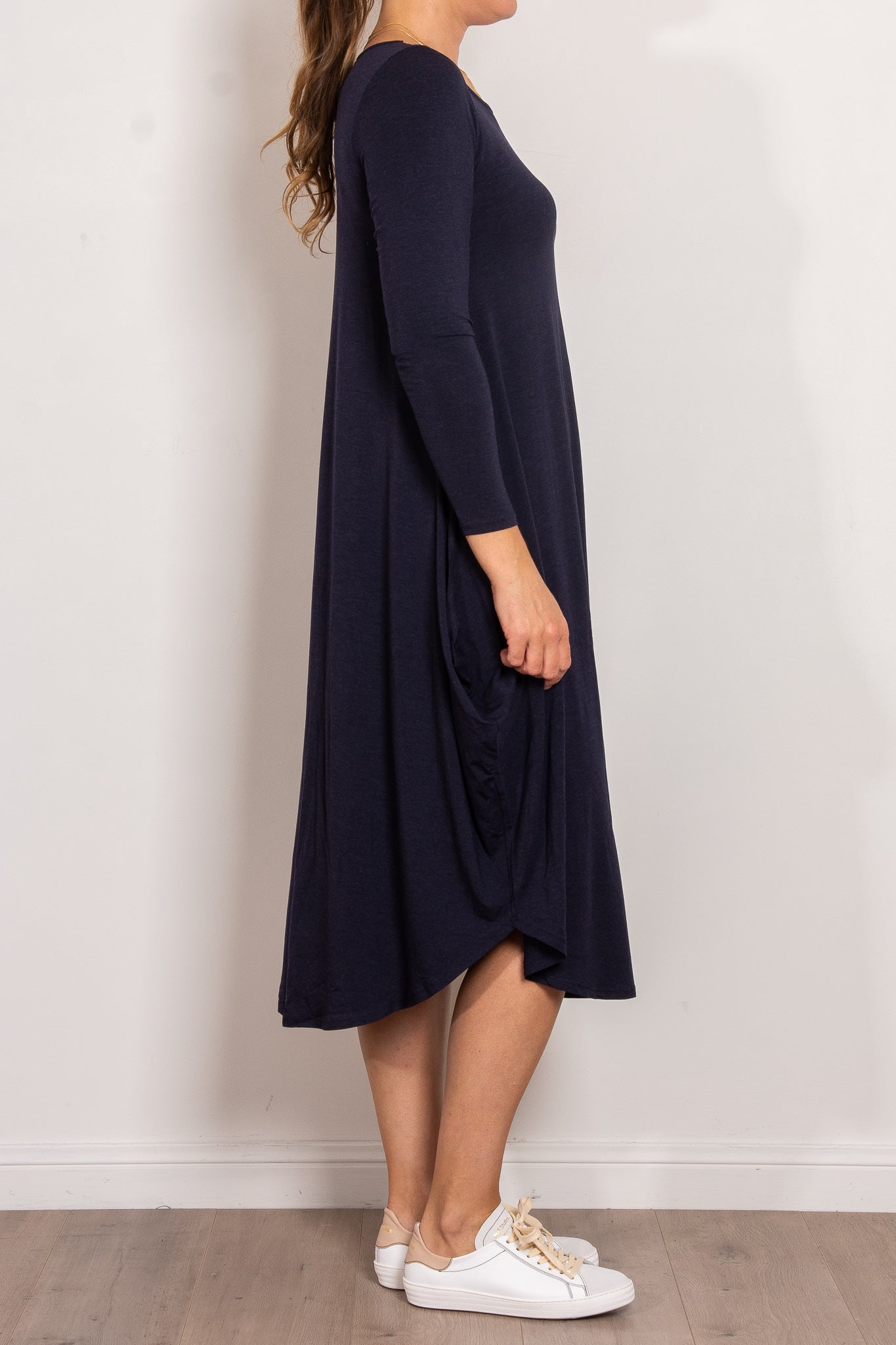 Tani Marl Long Sleeve Tri Dress