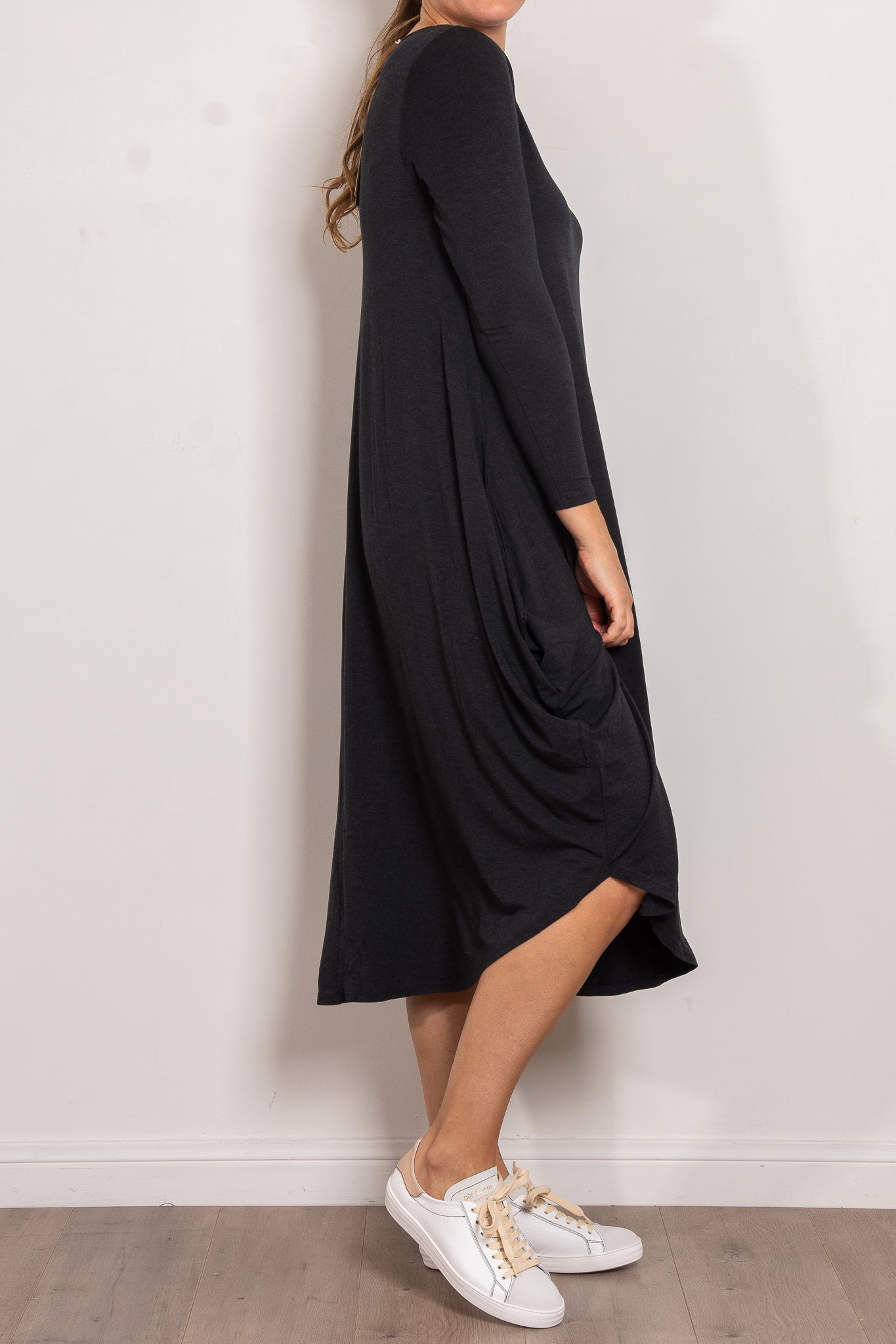 Tani Marl Long Sleeve Tri Dress