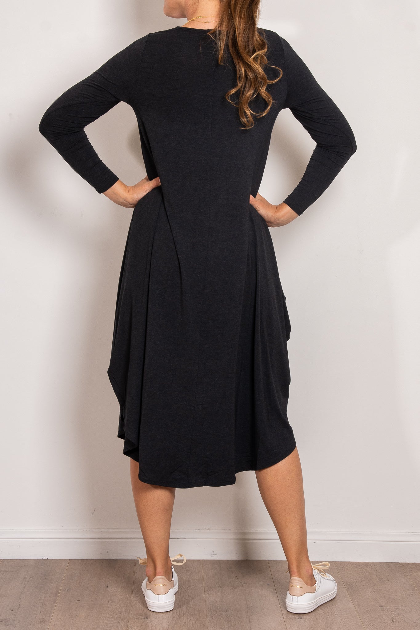 Tani Marl Long Sleeve Tri Dress