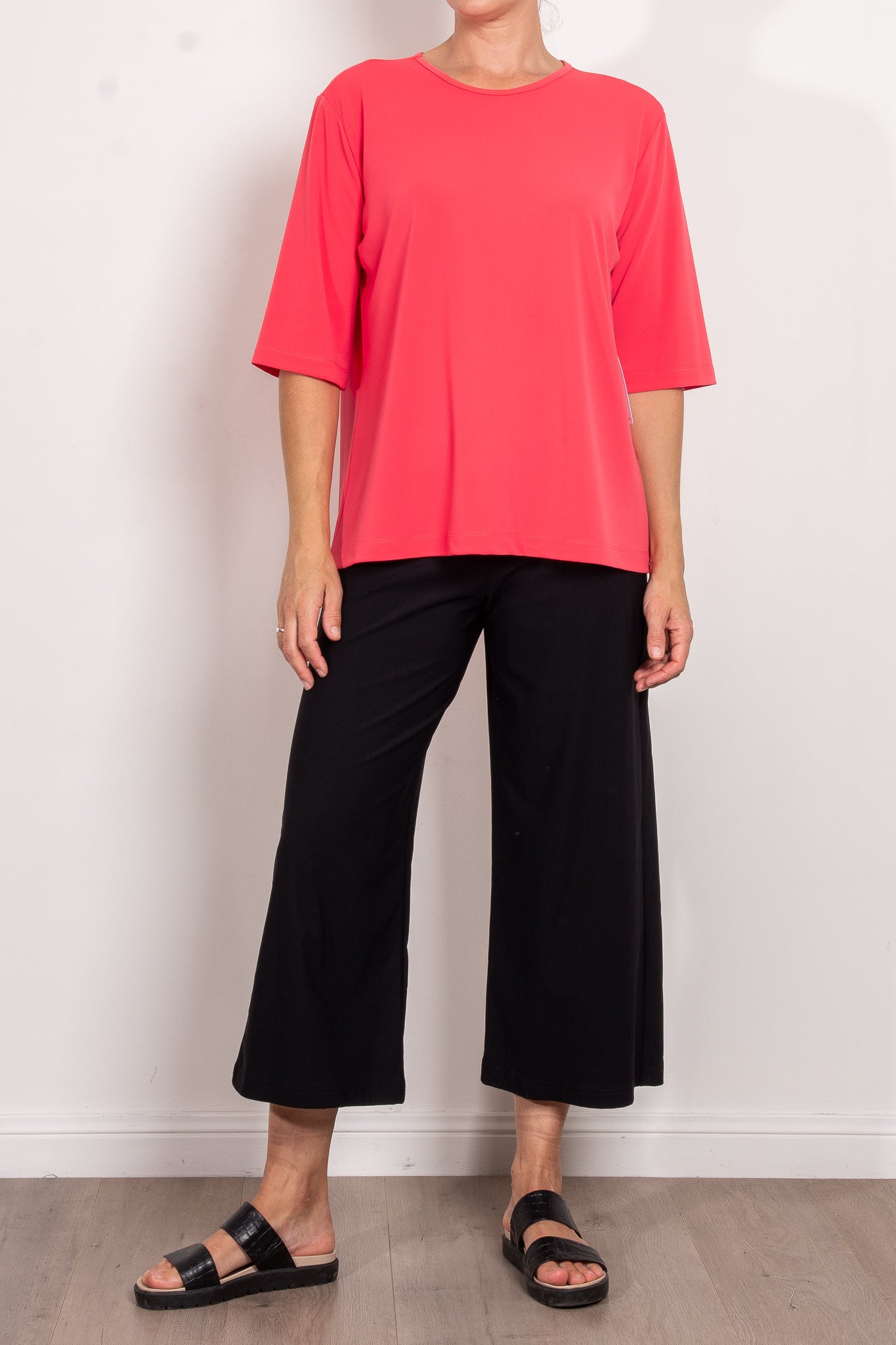 Mela Purdie Stretch Plaza Top Powder Knit