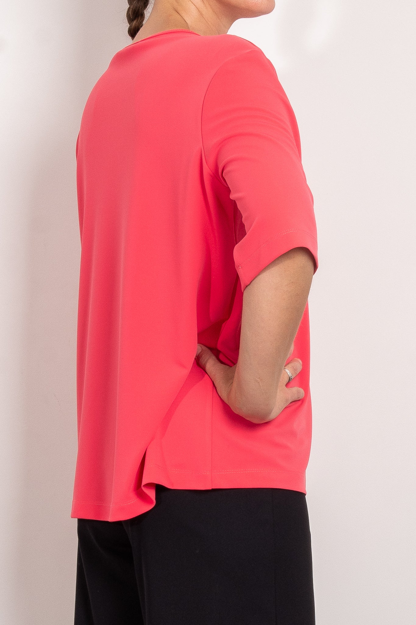 Mela Purdie Stretch Plaza Top Powder Knit