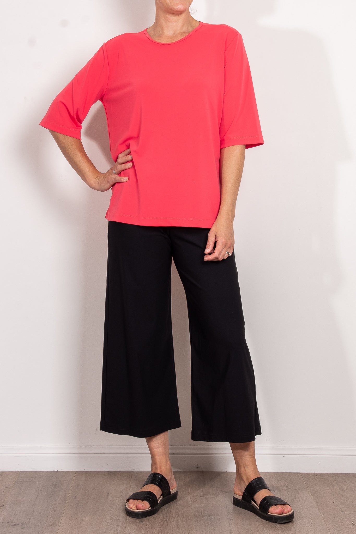 Mela Purdie Stretch Plaza Top Powder Knit