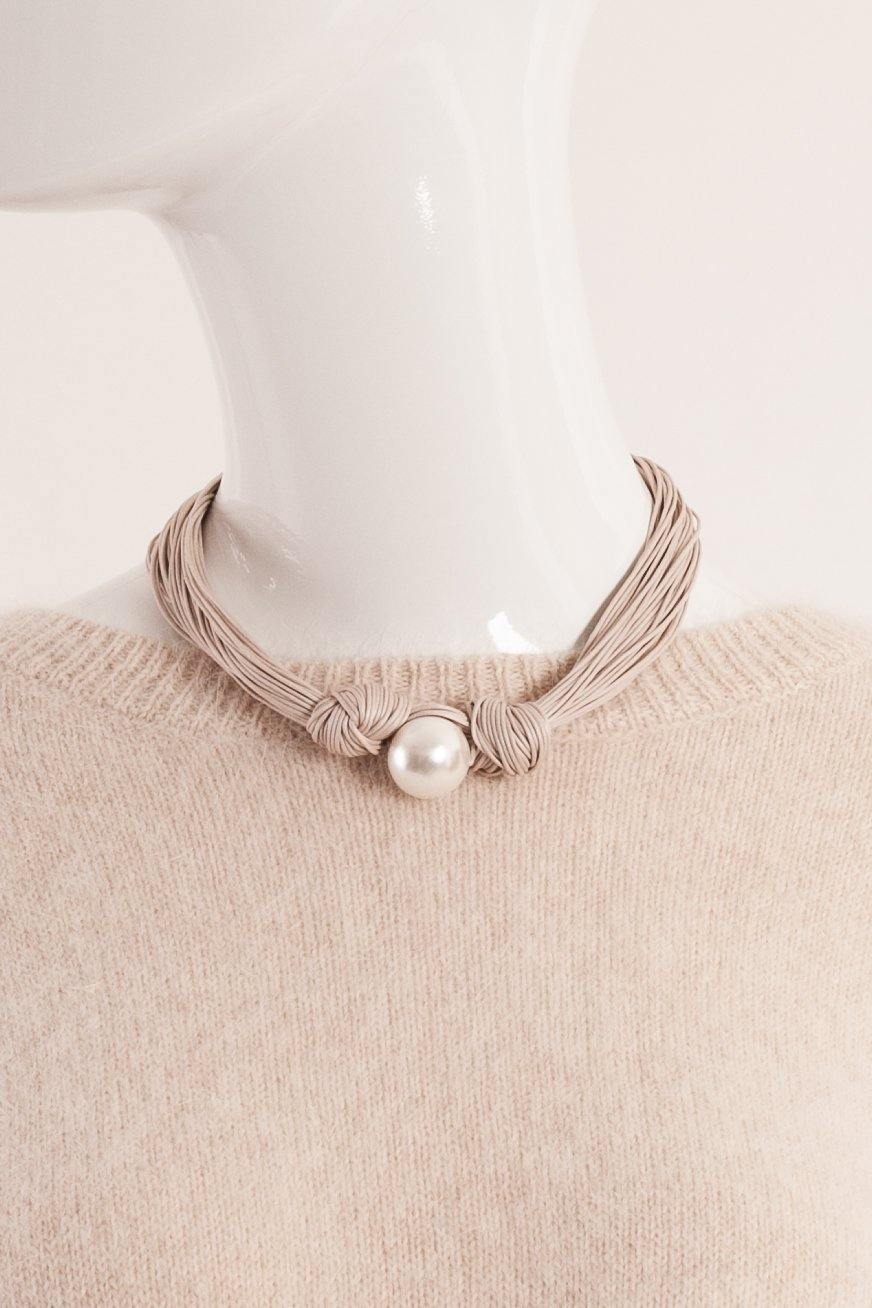 Gingerlily Adjustable Single Pearl Necklace