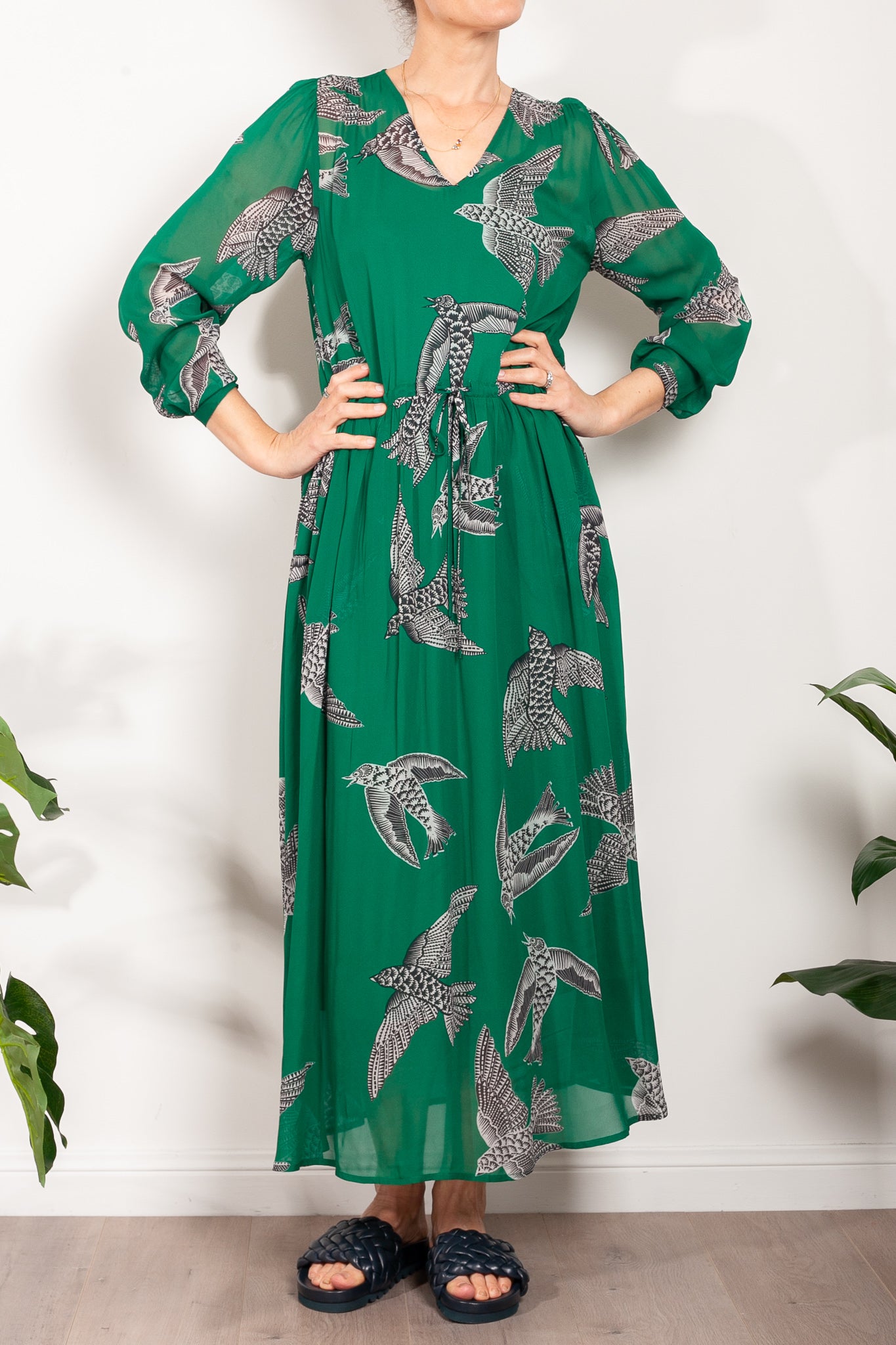 ELK Gresja Dress Vogel Print