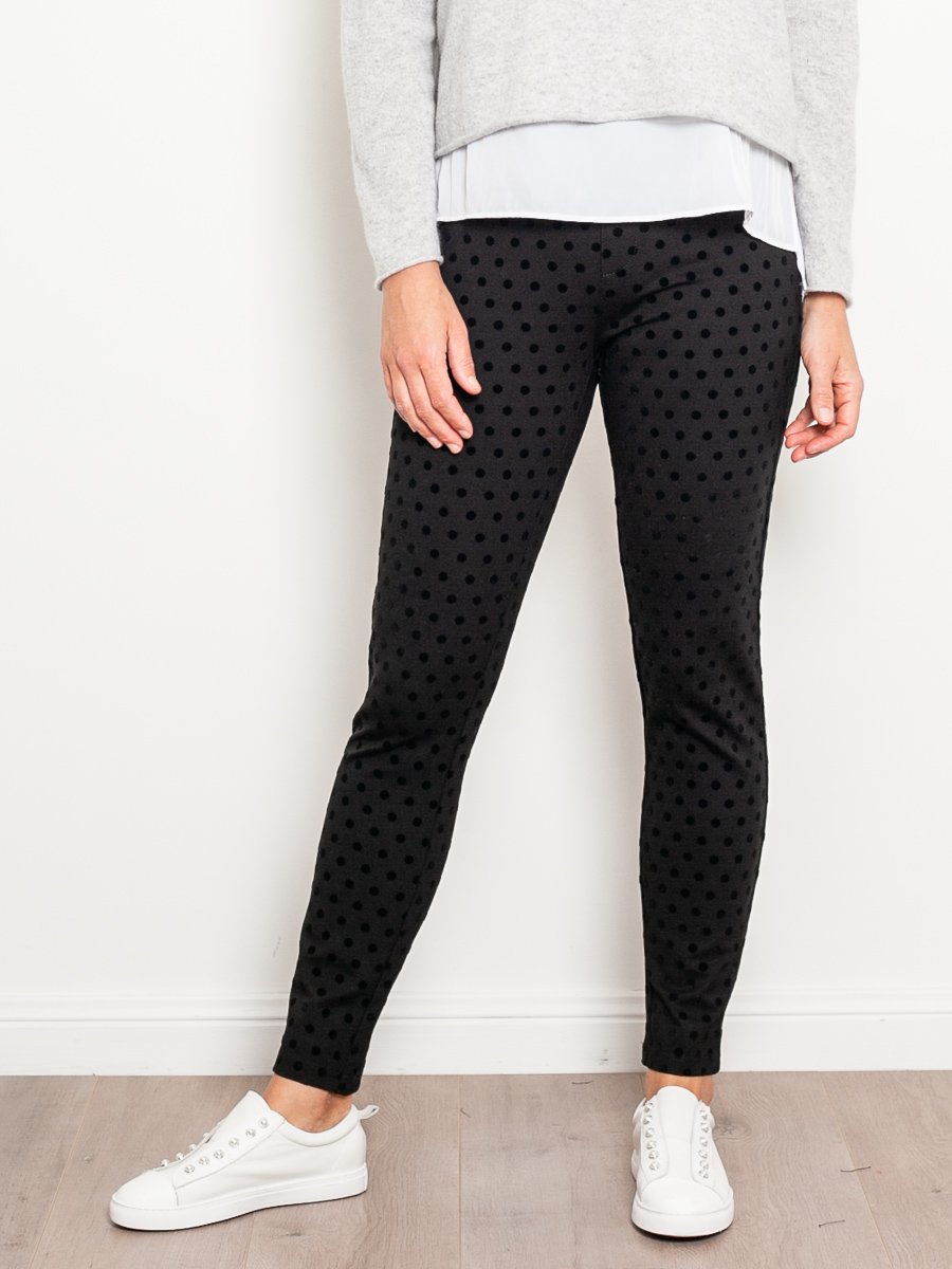 Vassalli Flocked Spot Ponti Pant