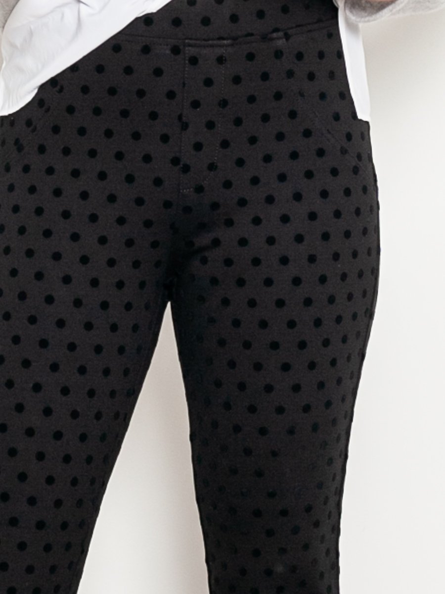 Vassalli Flocked Spot Ponti Pant