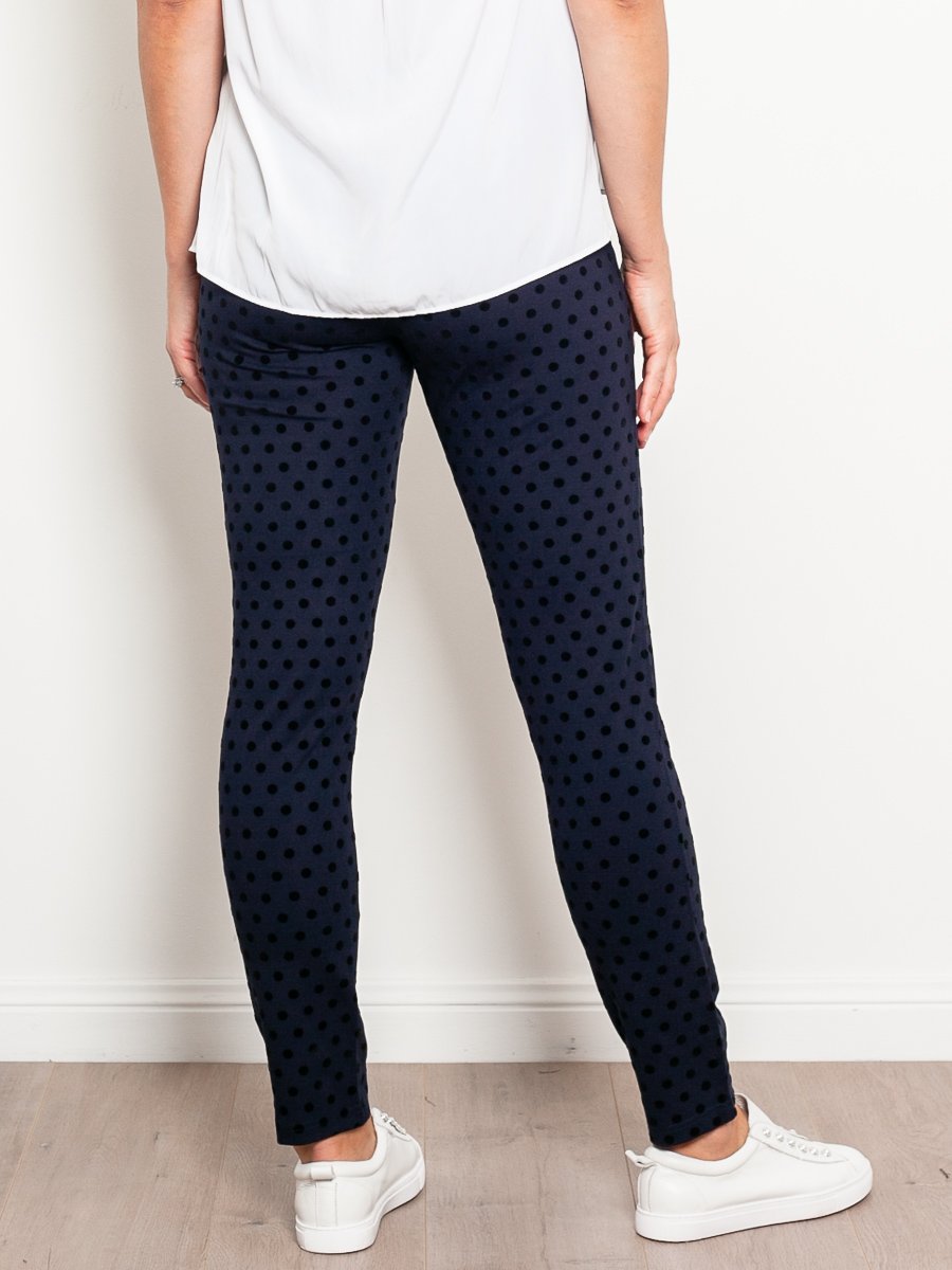 Vassalli Flocked Spot Ponti Pant