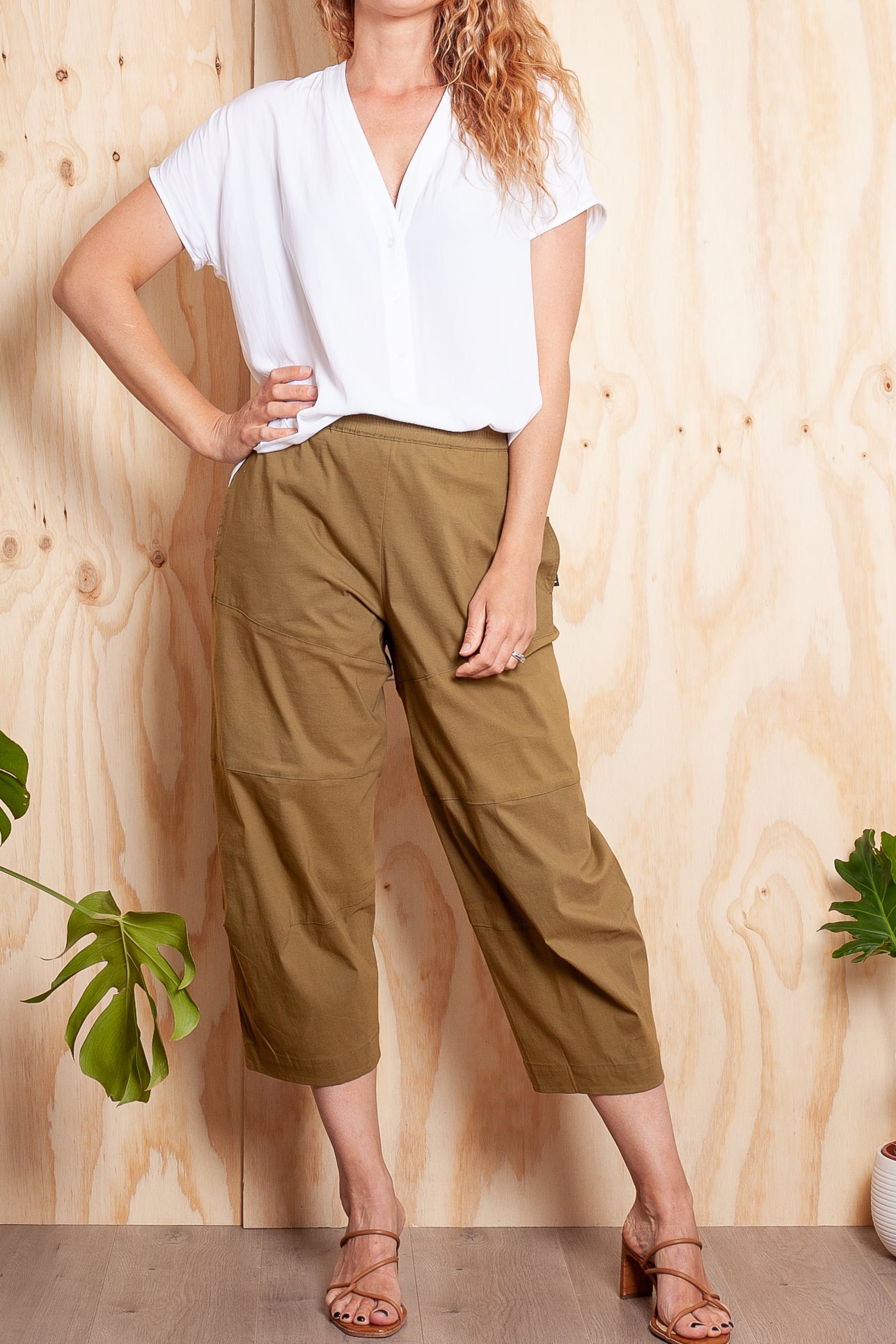 Mela Purdie Cropped Tuscan Pant Microprene