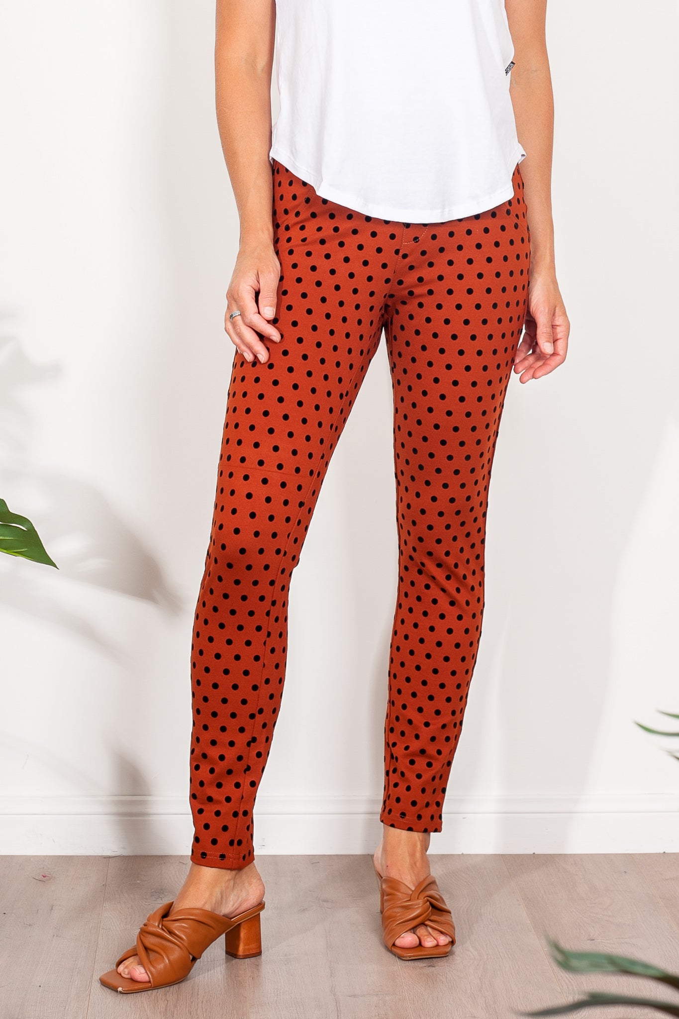 Vassalli Flocked Spot Ponti Pant