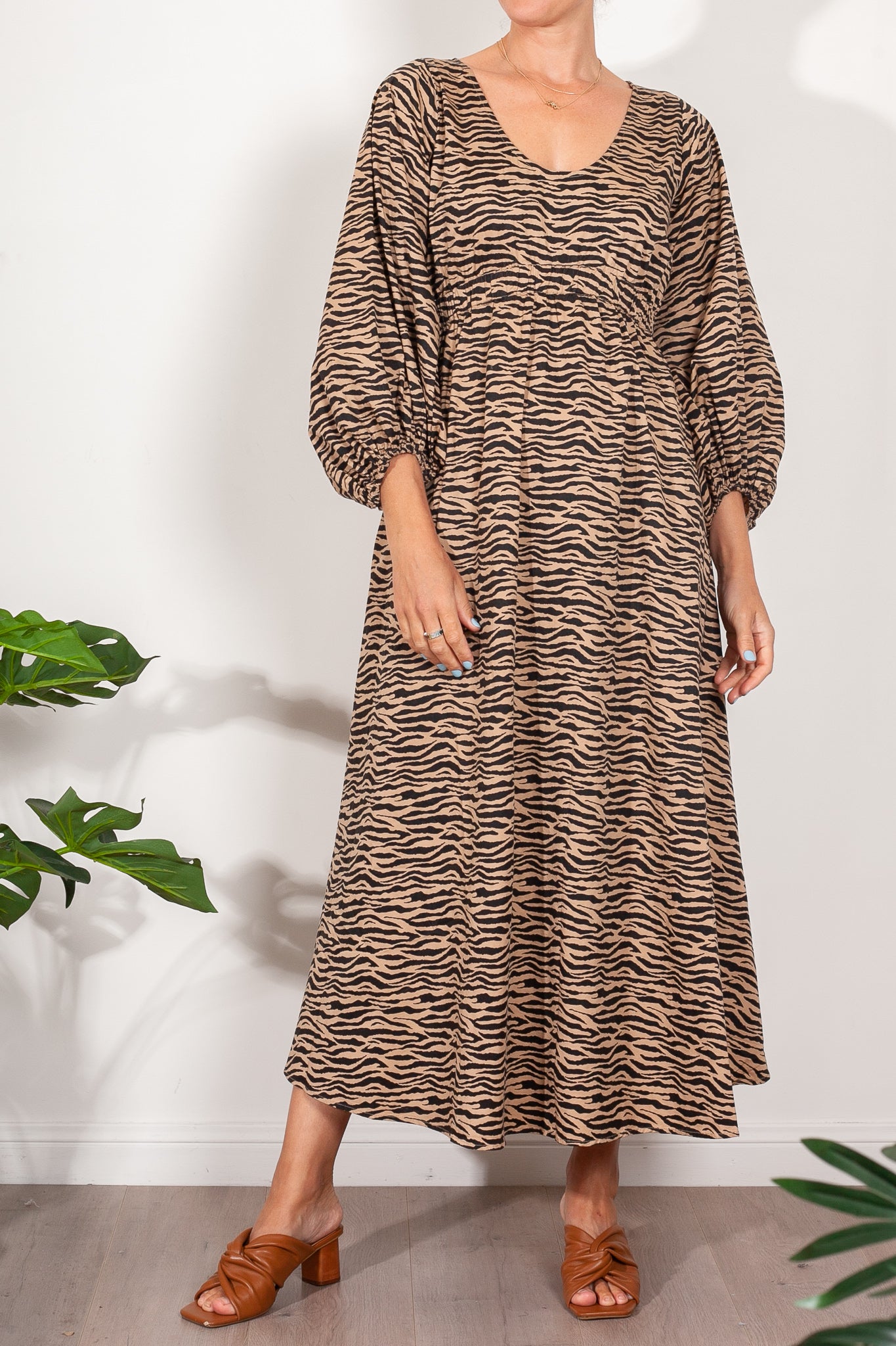 Kinney Paola Dress Tiger Stripe