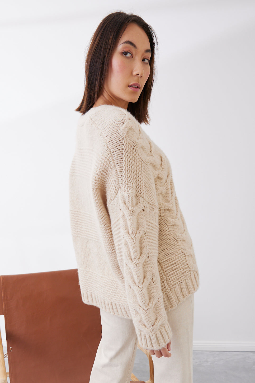 Mia Fratino Willow Wool/Cashmere Cardi