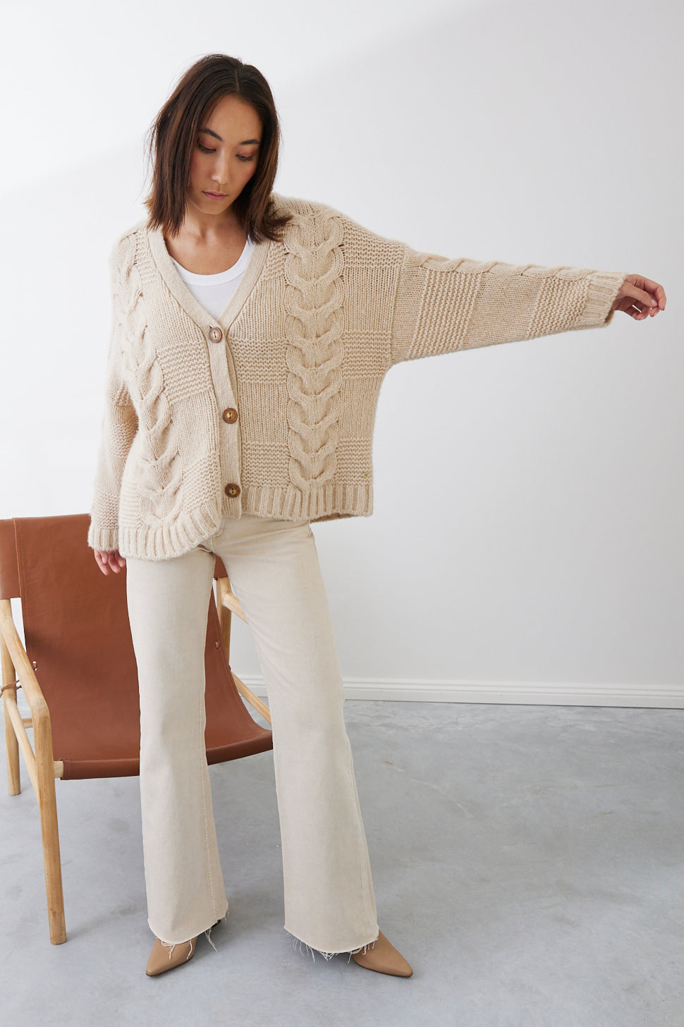 Mia Fratino Willow Wool/Cashmere Cardi