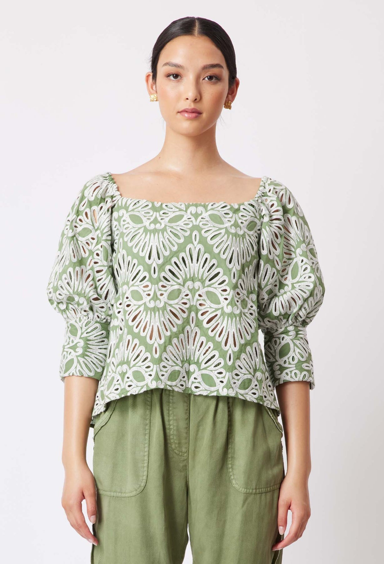 Once Was Awaken Off Shoulder Print Top