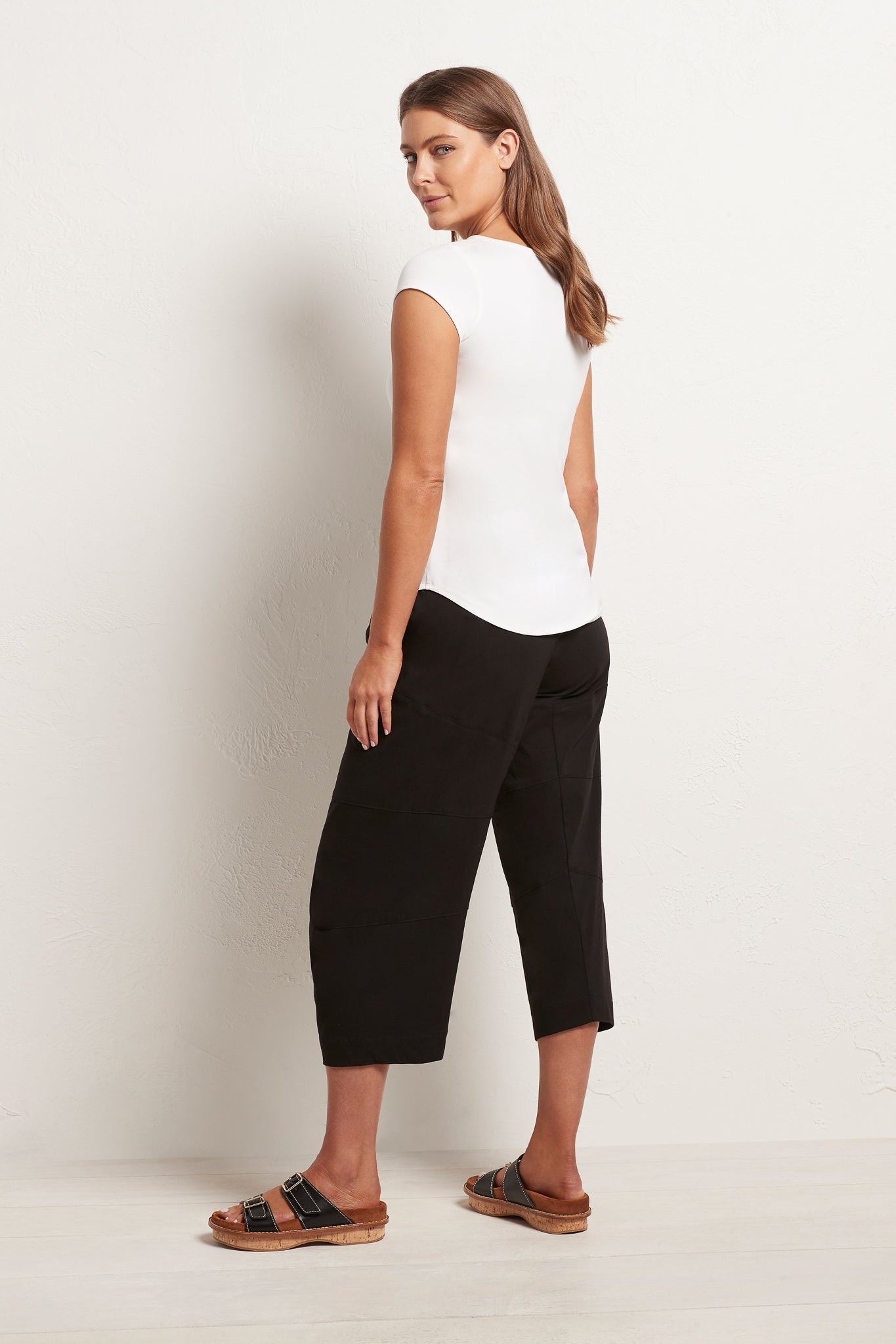 Mela Purdie Cropped Tuscan Pant Microprene