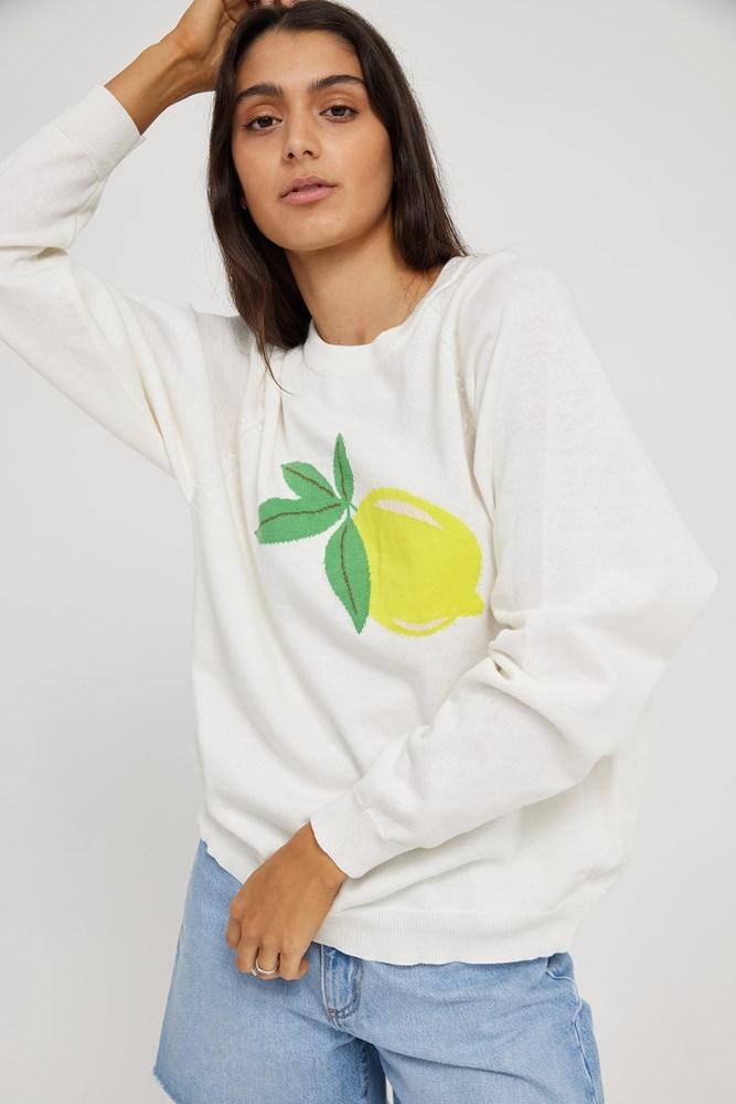 Kinney Lemon Intarsia Knit