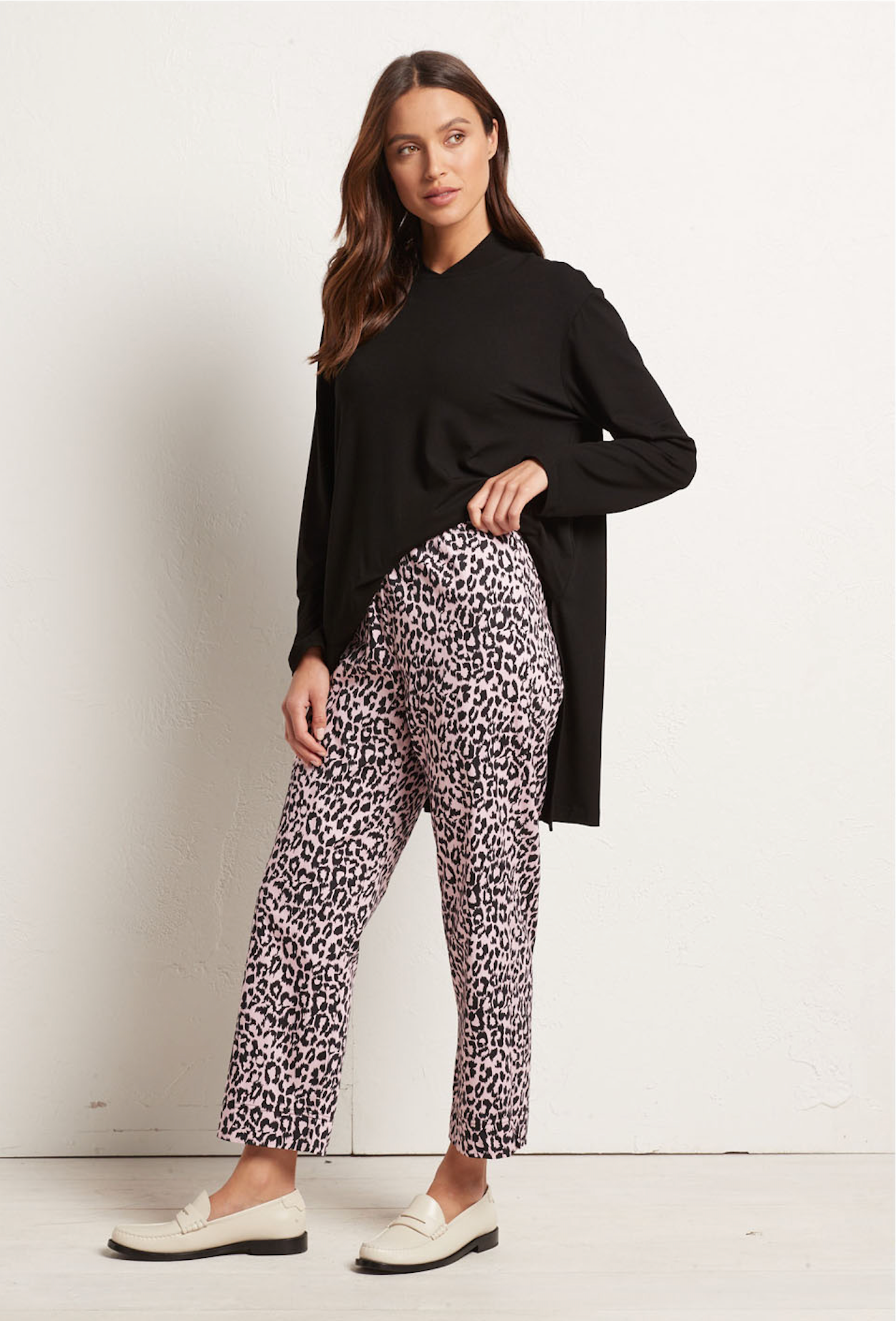 Mela Purdie Cropped Shell Pant Paw Print Popilene