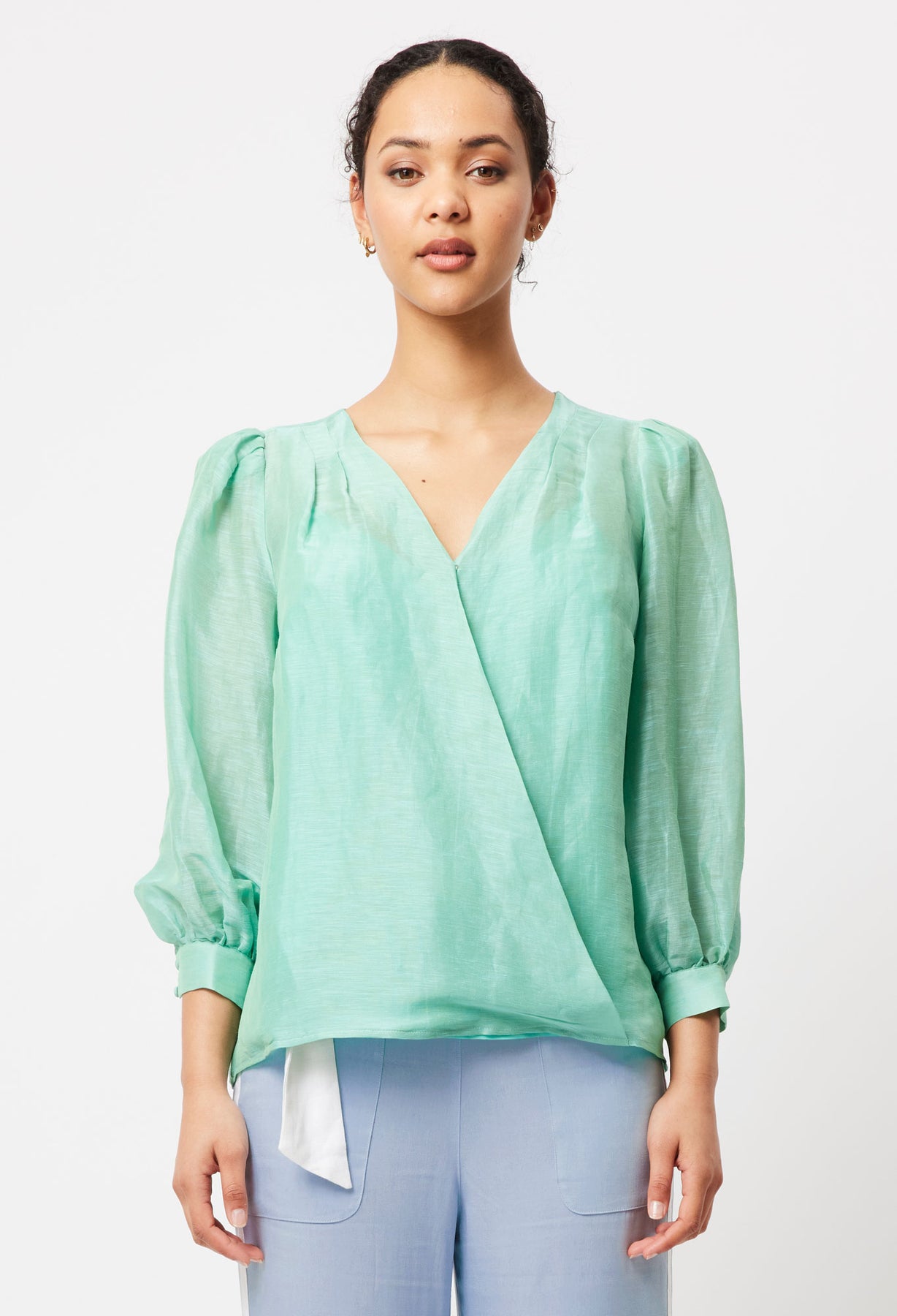 Once Was Prosperity Linen Silk Blouse