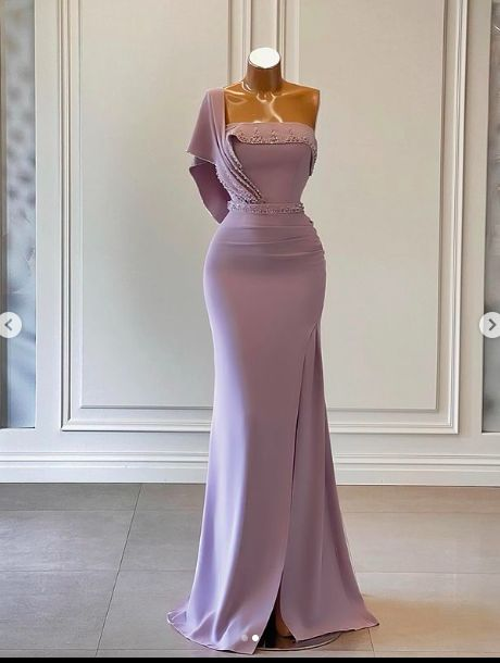 Light Purple Prom Dress Low Back Lace Dress Y4061 – Simplepromdress