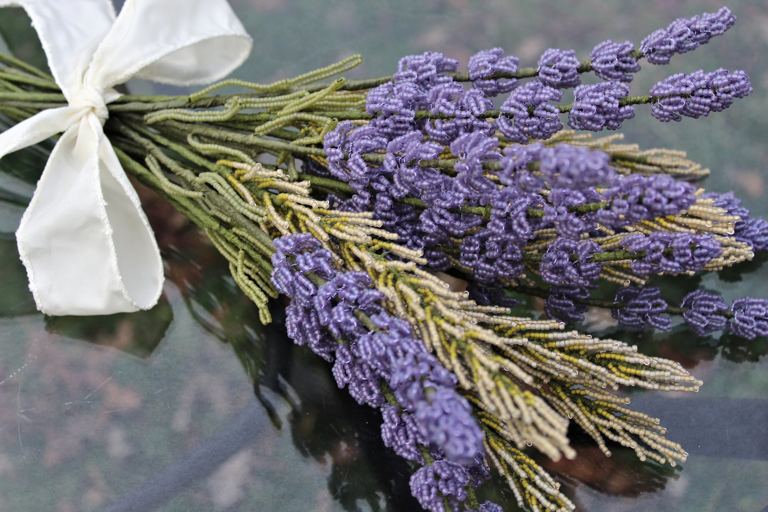 Image of Rosemary and lavender flowers bouquet