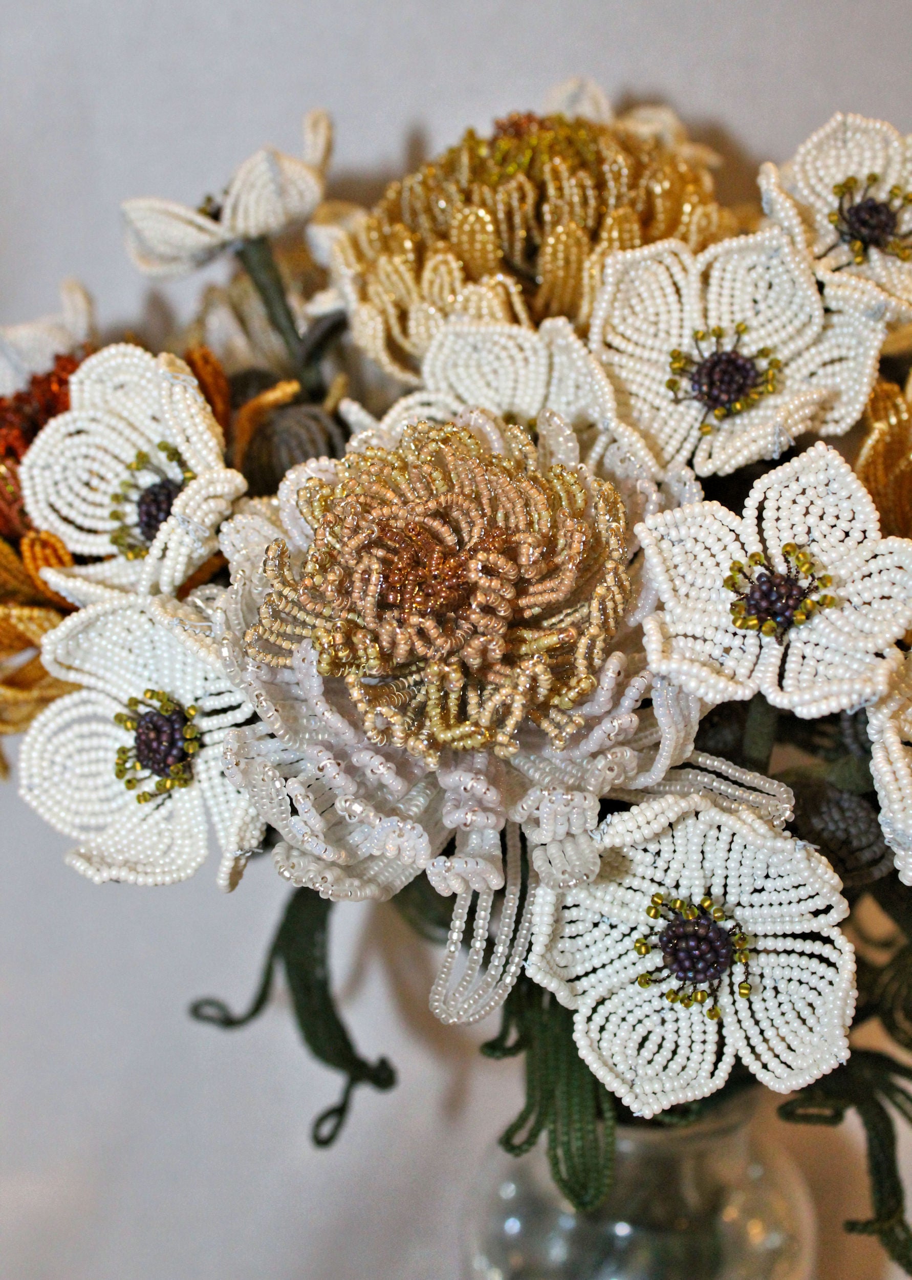 Versailles Bouquet of Chrysanthemums and Almond Blossoms