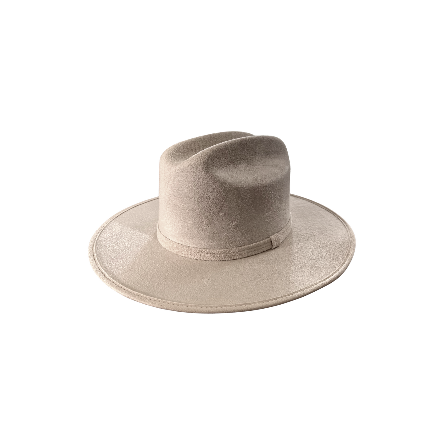 The Cattleman Crown Flat Brim- Taupe