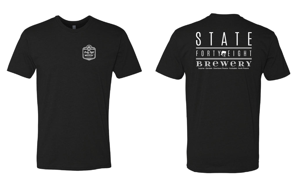 State 48 Classic Brewery Unisex V-Neck Tee (Black) – Goodfellas Merch