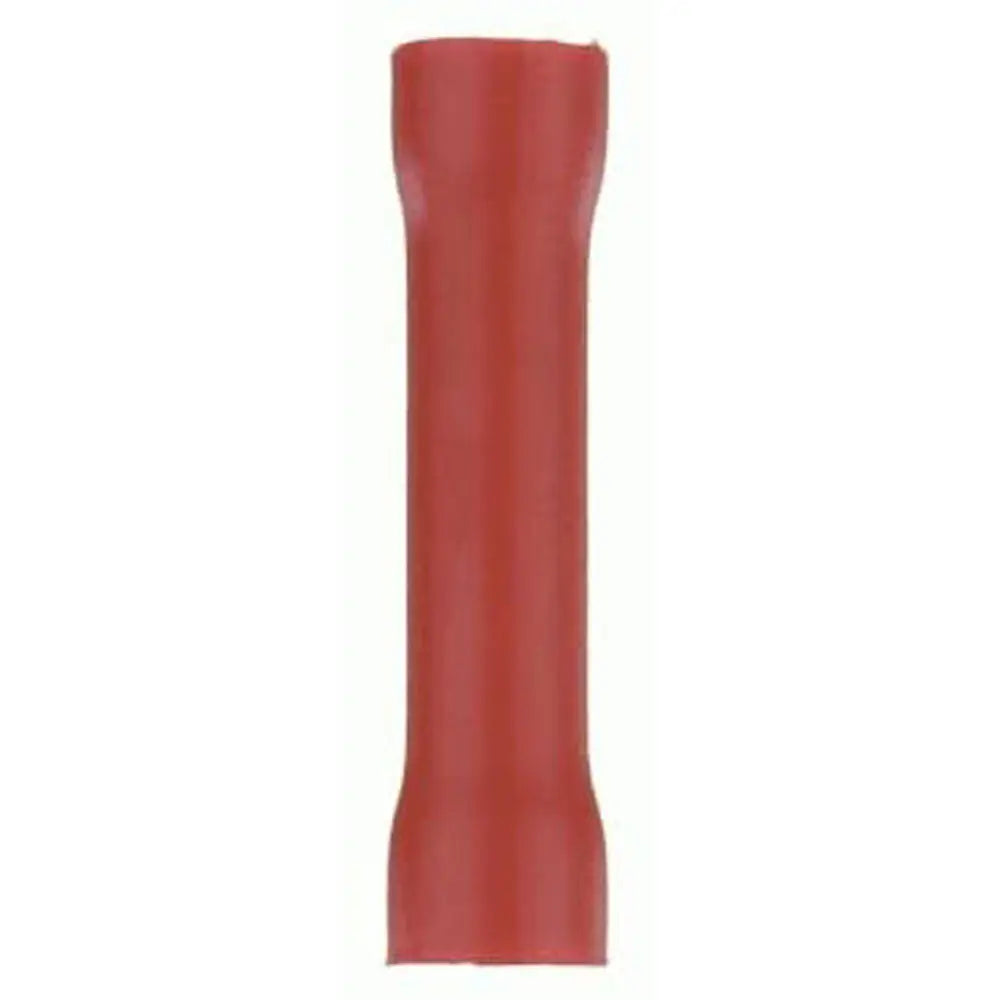 The Install Bay RVBC825 Red Vinyl Butt Connector 8 Gauge - Package of 25