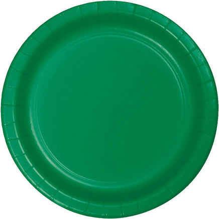 Emerald Green Dessert Plates (24)| Party Zone USA