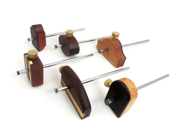 Includes 6 (six) marking gauge examples in different woods and designs