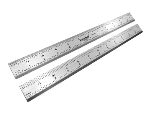 Benchmark Tools™ Rigid 150mm (6) English/Metric Black Chrome Machinist  Rulers