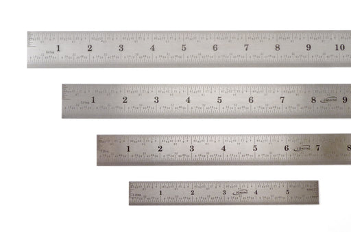 Taytools Set 6 & 12 Machinist Ruler Rule 4R (8th 16th 32th 64th)  Stainless