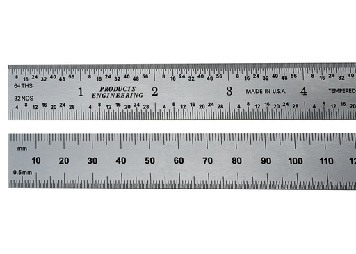 PEC Blem Rigid Rulers Metric (0.5mm, 1mm) 150 to 1000mm (DCE)