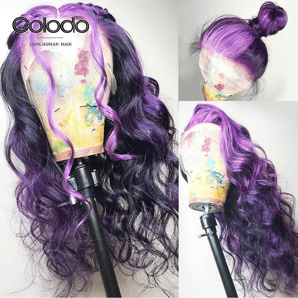 wigs with purple highlights