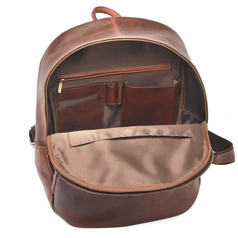 Rustic Leather Backpack – Montana Hudson