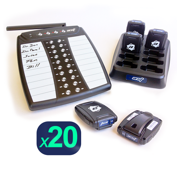Staff Pager System Kit with 20 Pagers by ARCT – 