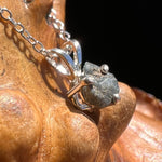 Raw Benitoite Crystal Necklace Sterling #2791-Moldavite Life